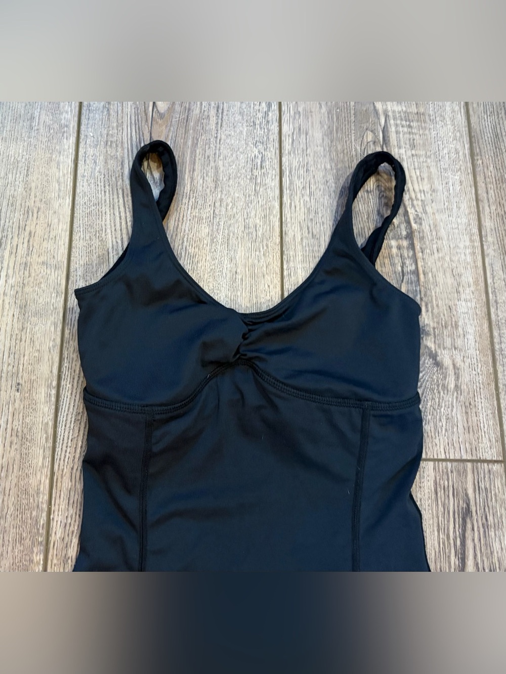 lululemon Upstage Dance Bodysuit Black One Piece Unitard Romper - Picture 4 of 8